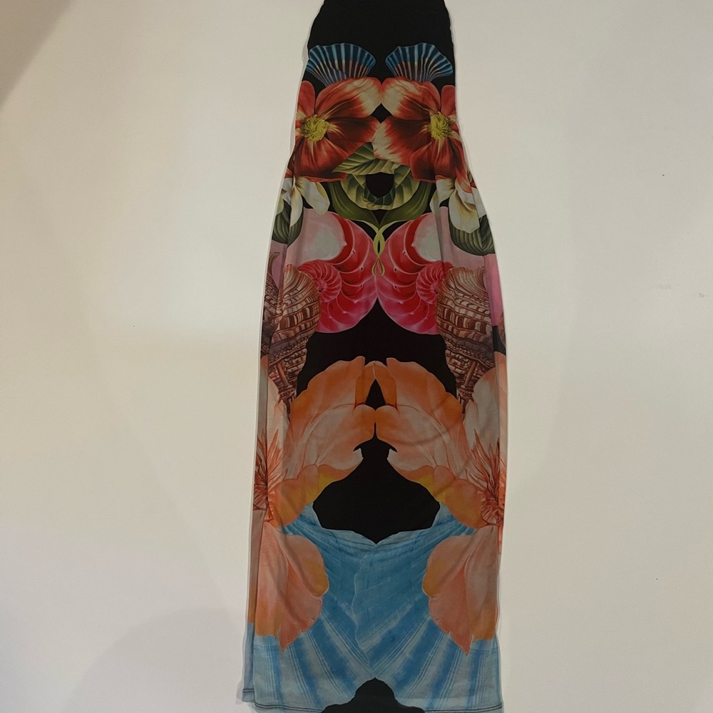 Anthropologie Floral Maxi Dress with Vibrant Print